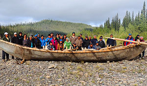Tulita Builds Traditional Moose Skin Boat